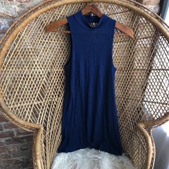 Soprano Navy Blue Sleeveless dress - Picture 1 of 4